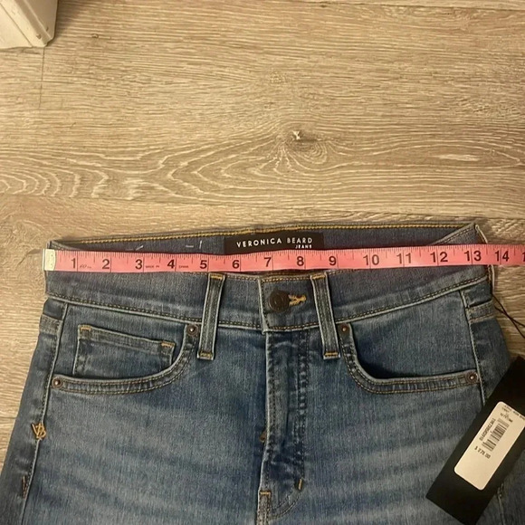 New NWT Veronica Beard Debbie High Rise Skinny Jeans size 28 keystone denim blue - Picture 6 of 9